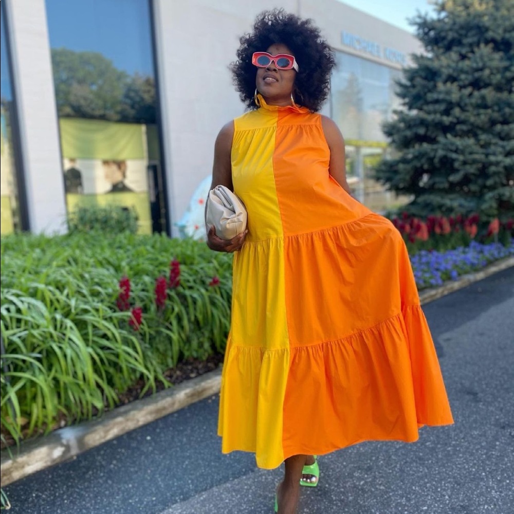 NWT Christopher John Rogers Two Tone Dress - Picture 7 of 8